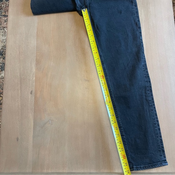 Denim Forum The Yoko High Rise Slim Black Button Fly Jeans - Picture 14 of 14